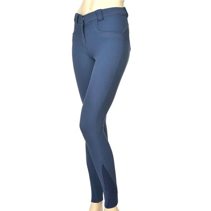 Montar Alina Ladies Full Silicone Seat Breeches - Blueberry